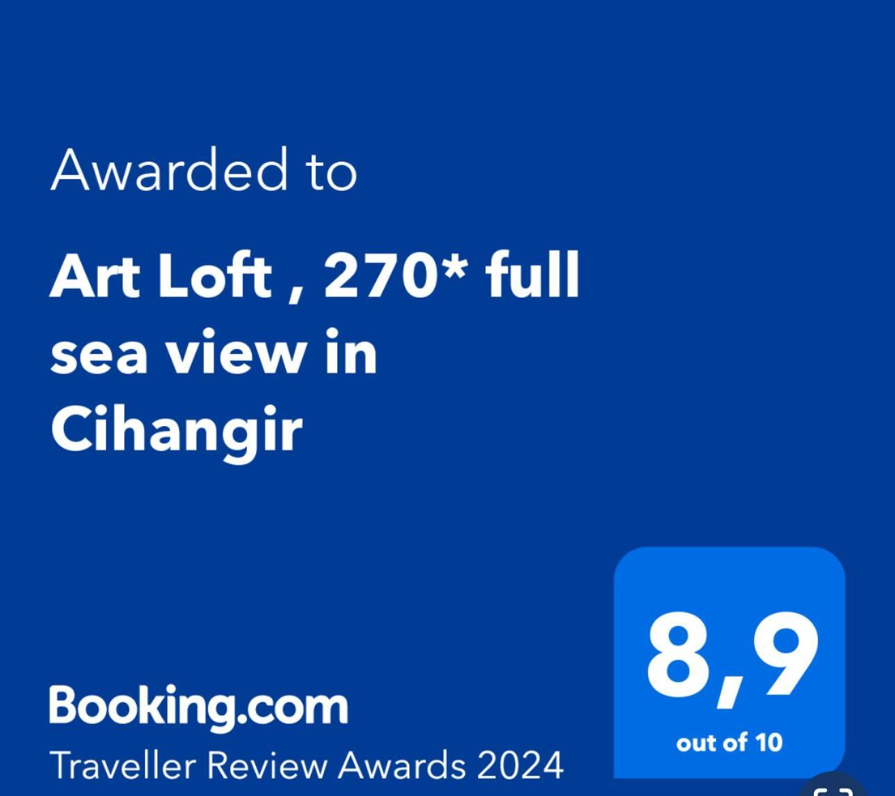 Apartmán Art Loft , 270* Full Sea View In Cihangir Istanbulská provincie Exteriér fotografie